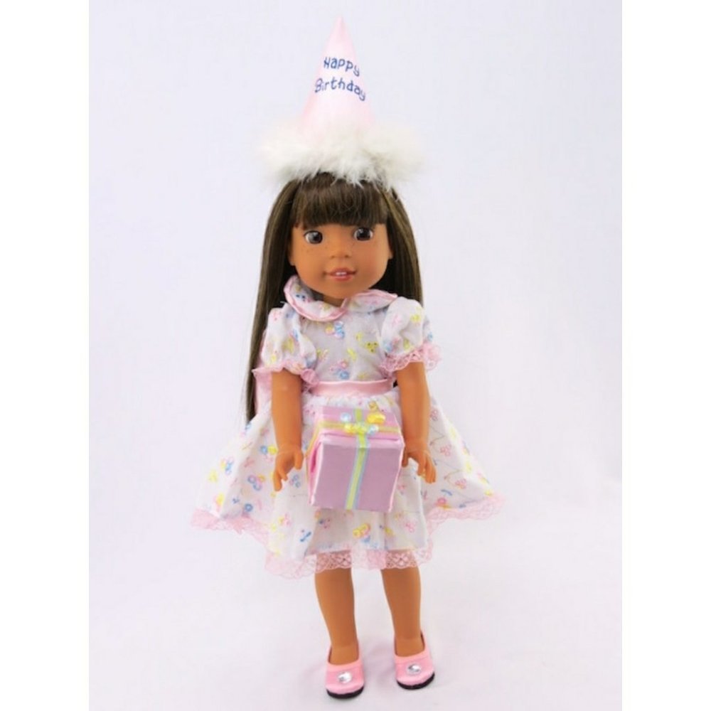 Birthday party outfit for doll like WellieWishers